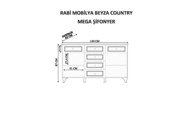 Thoro Hjørnekommode 130 cm - Matt Hvit - Oppbevaring - Oppbevaringsmøbler - Kommode
