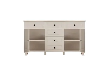 Thoro Hjørnekommode 130 cm - Matt Hvit - Oppbevaring - Oppbevaringsmøbler - Kommode