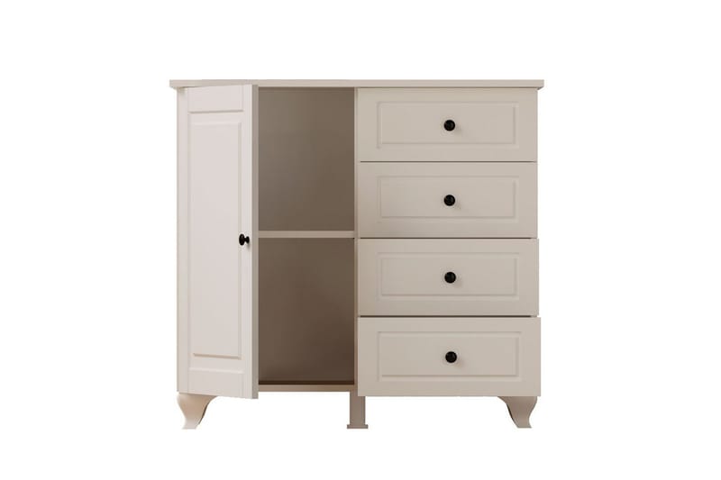 Thoro Hjørnekommode 87 cm - Matt Hvit - Oppbevaring - Oppbevaringsmøbler - Kommode