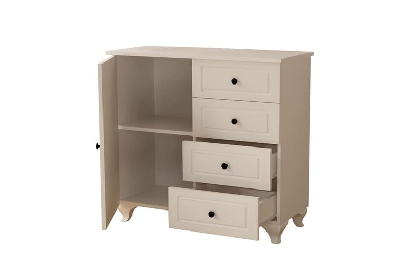 Thoro Hjørnekommode 87 cm - Matt Hvit - Oppbevaring - Oppbevaringsmøbler - Kommode - Entrekommode