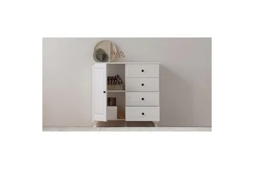 Thoro Hjørnekommode 87 cm - Matt Hvit - Oppbevaring - Oppbevaringsmøbler - Kommode - Entrekommode