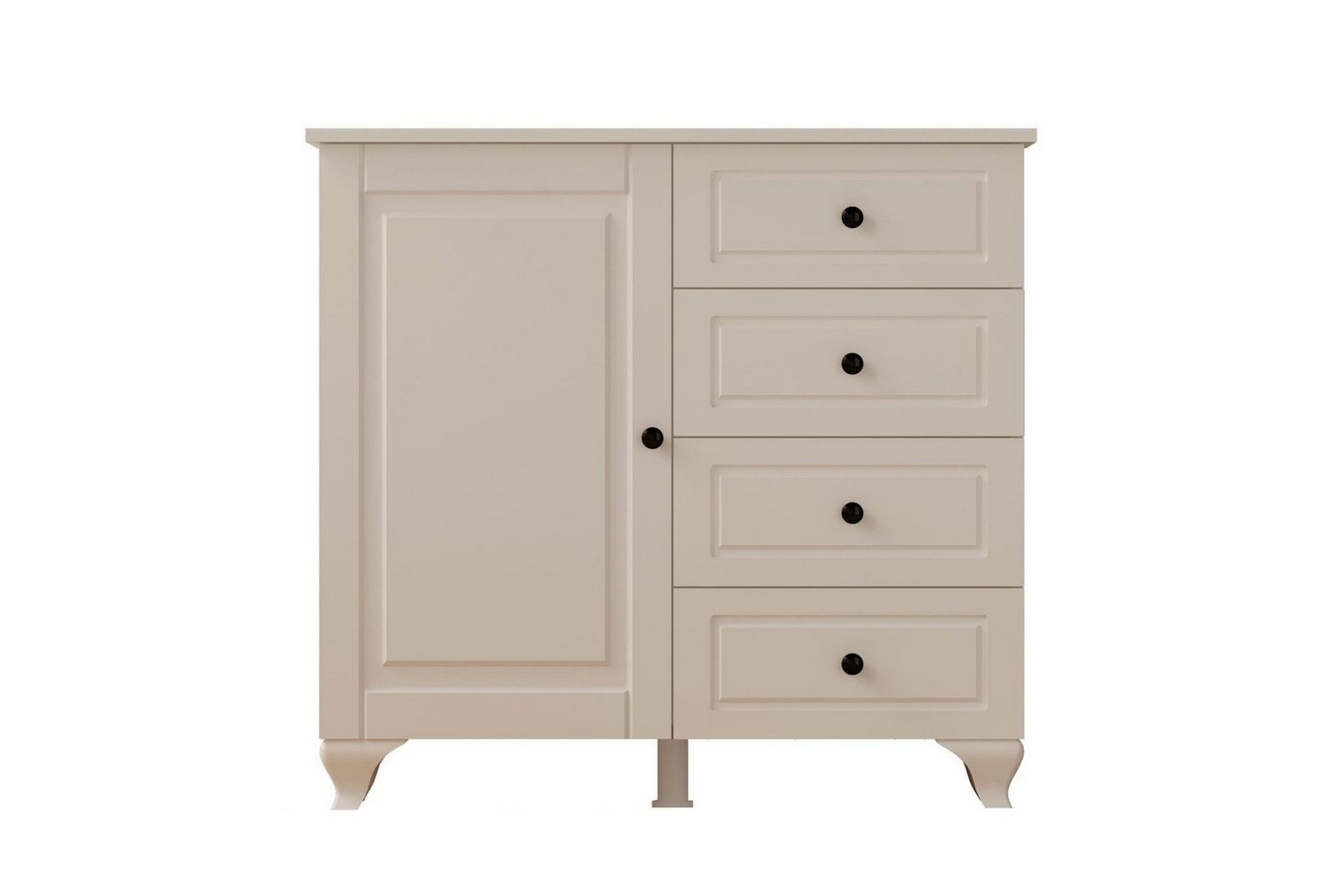 Thoro Hjørnekommode 87 cm - Matt Hvit