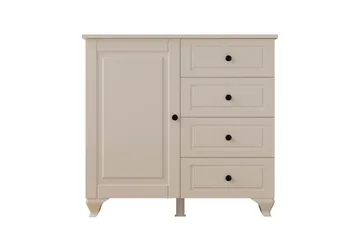 Thoro Hjørnekommode 87 cm - Matt Hvit - Oppbevaring - Oppbevaringsmøbler - Kommode - Entrekommode