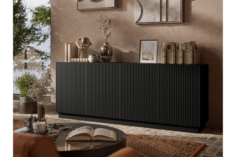 Torvalen Skjenk 200x42 cm - Svart - Oppbevaring - Oppbevaringsmøbler - Sideboard & skjenker