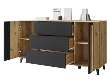 Torvos Kommode 150 cm - Brun/Svart - Oppbevaring - Oppbevaringsmøbler - Kommode