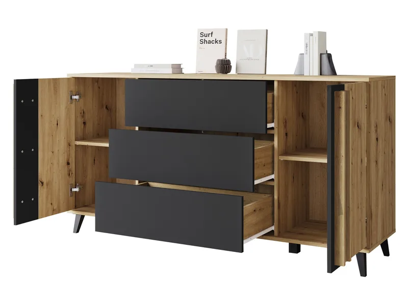 Torvos Kommode 150 cm - Brun/Svart - Oppbevaring - Oppbevaringsmøbler - Kommode