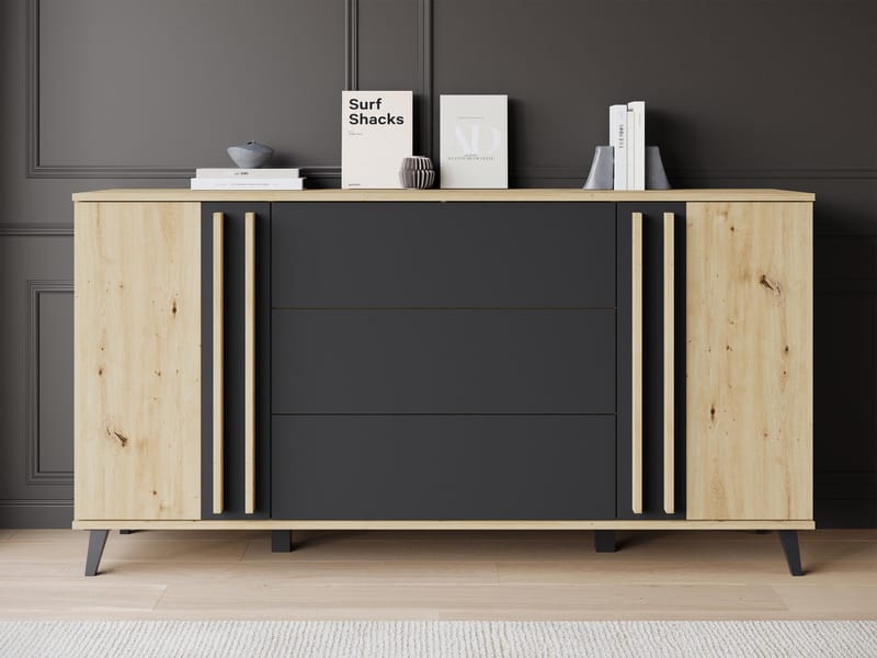 Torvos Kommode 150 cm - Brun/Svart - Oppbevaring - Oppbevaringsmøbler - Kommode