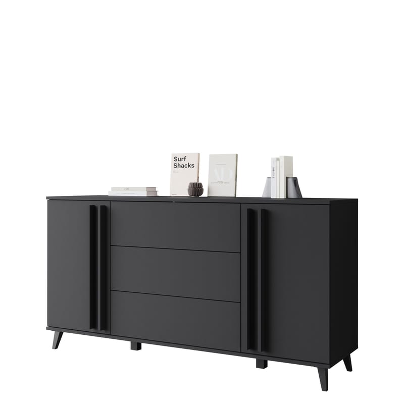 Torvos Kommode 150 cm, Svart