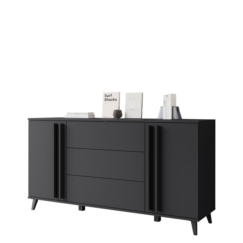 Torvos Kommode 150 cm, Svart