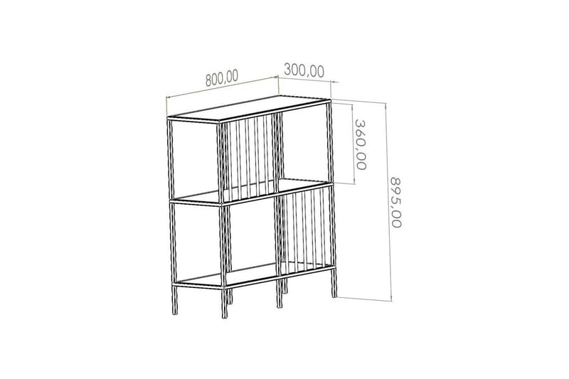 Travos Skänk 80x30 cm - Sort - Oppbevaring - Oppbevaringsmøbler - Sideboard & skjenker
