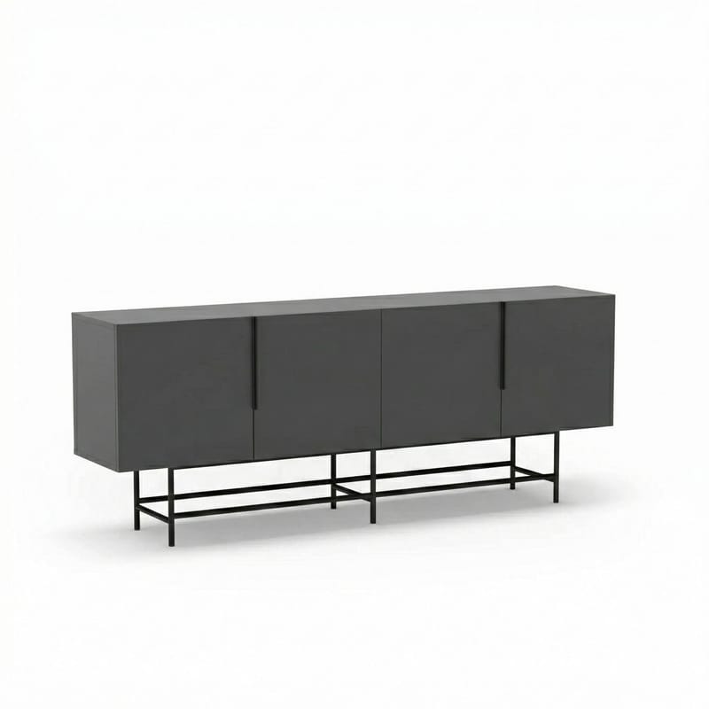 Truvia Konsoll 200x77,9x40 cm - Antrasitt og svart - Oppbevaring - Oppbevaringsmøbler - Sideboard & skjenker