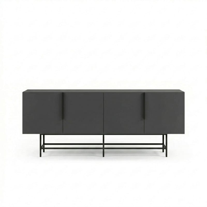 Truvia Konsoll 200x77,9x40 cm - Antrasitt og svart - Oppbevaring - Oppbevaringsmøbler - Sideboard & skjenker