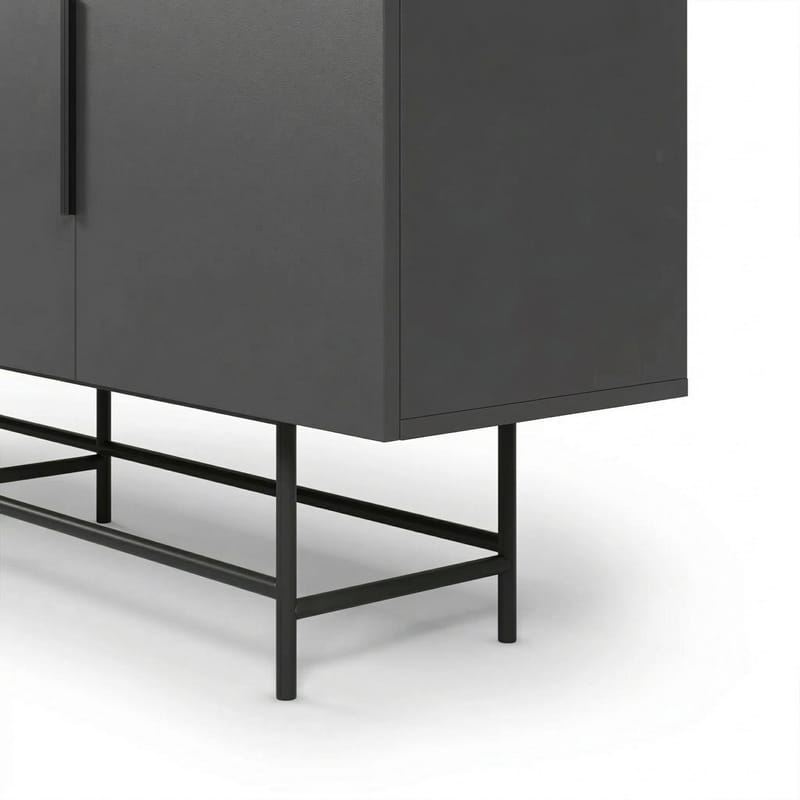 Truvia Konsoll 200x77,9x40 cm - Antrasitt og svart - Oppbevaring - Oppbevaringsmøbler - Sideboard & skjenker