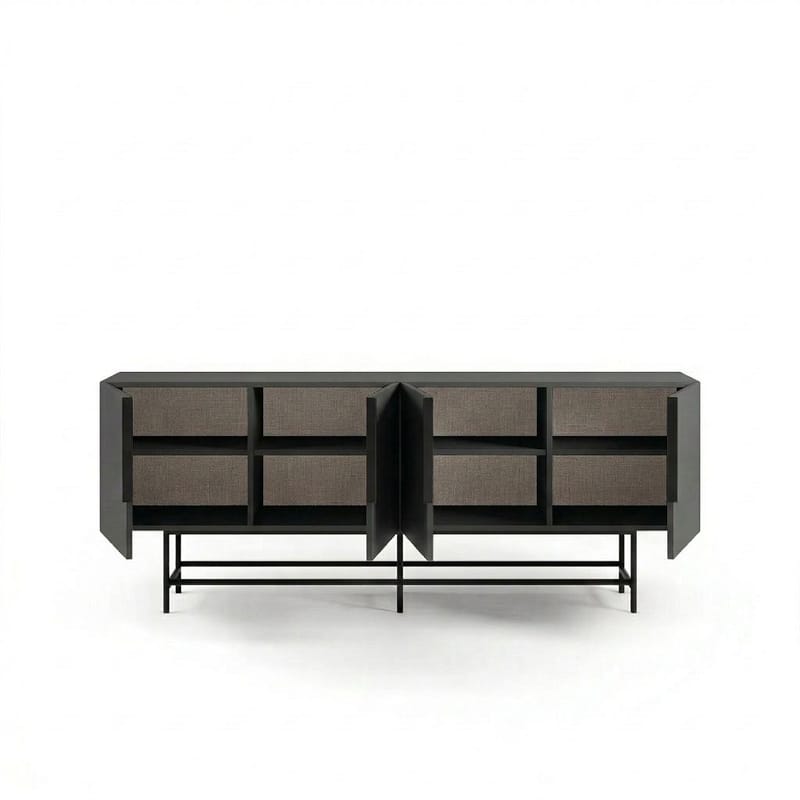 Truvia Konsoll 200x77,9x40 cm - Antrasitt og svart - Oppbevaring - Oppbevaringsmøbler - Sideboard & skjenker