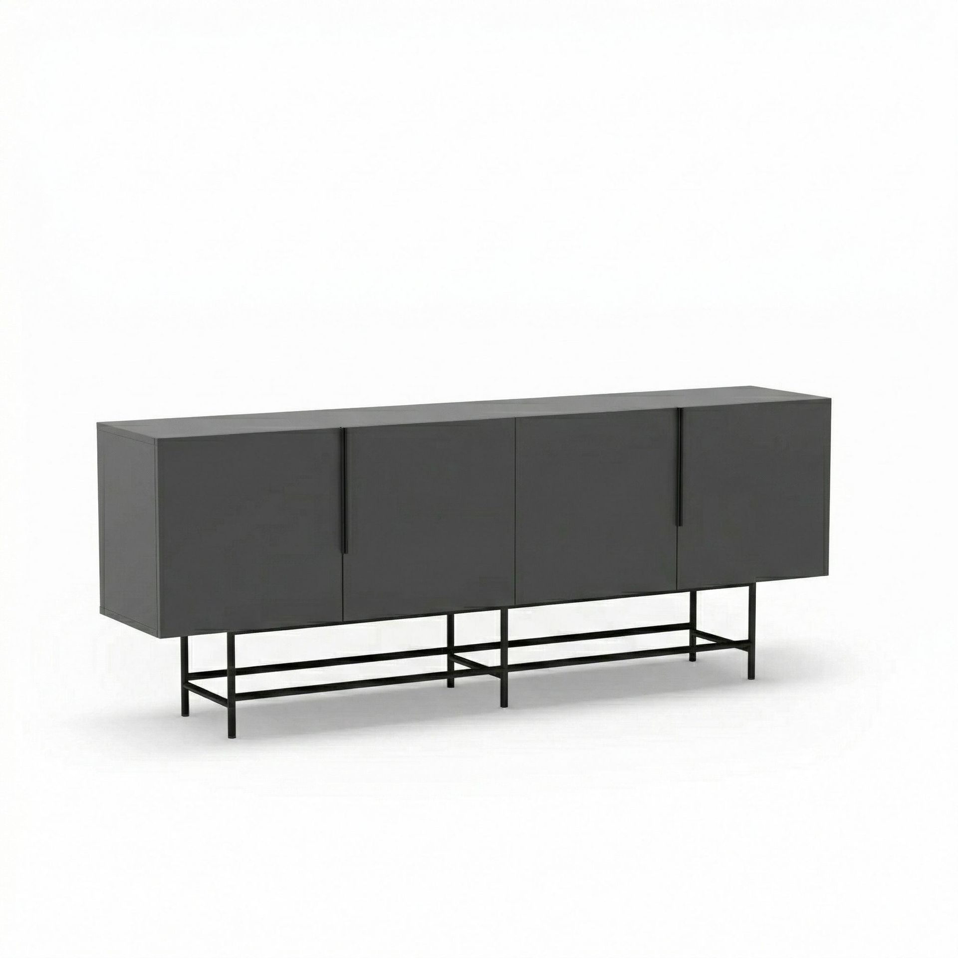 Truvia Konsoll 200x77,9x40 cm - Antrasitt/Svart