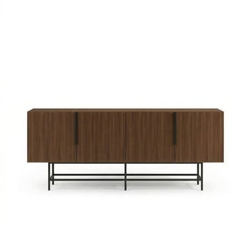 Truvia Konsoll 200x77,9x40 cm - Milano valnøtt og svart - Oppbevaring - Oppbevaringsmøbler - Sideboard & skjenker