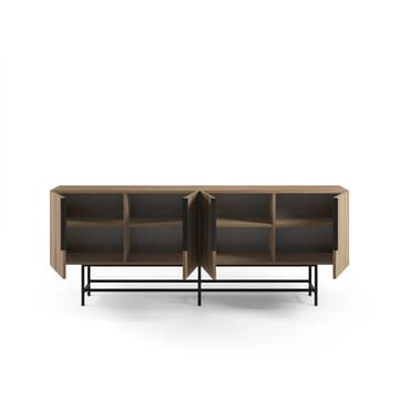 Truvia Konsoll 200x77,9x40 cm - Milano valnøtt og svart - Oppbevaring - Oppbevaringsmøbler - Sideboard & skjenker