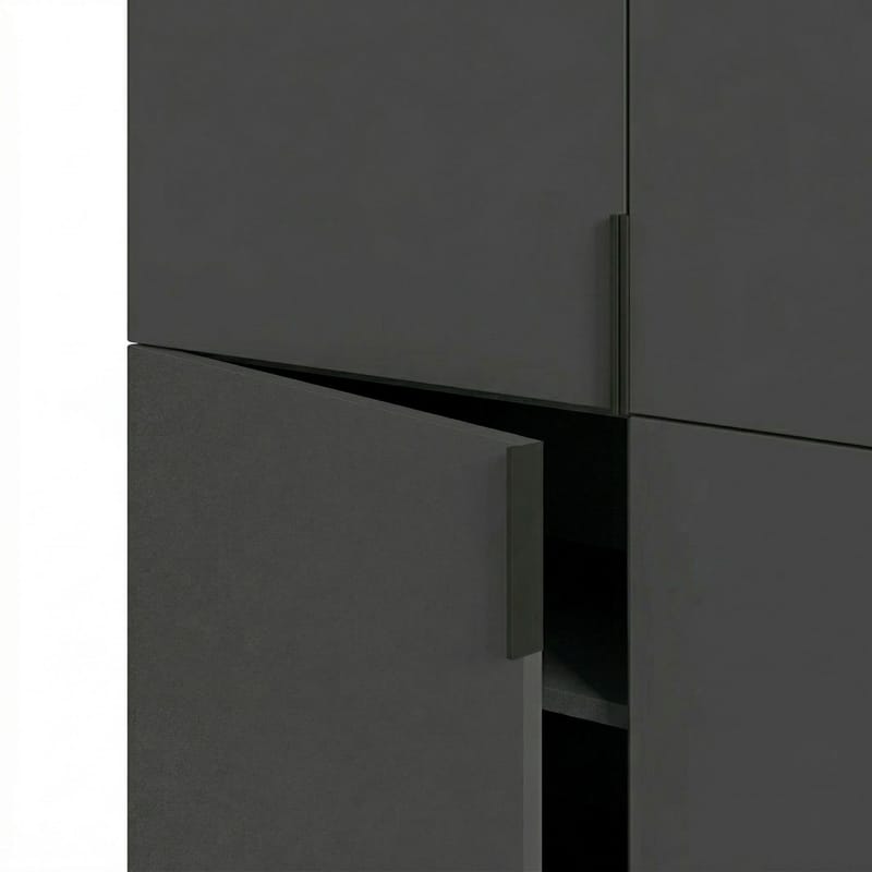 Truvia Skjenk 100x128x40 cm - Antrasitt Svart - Oppbevaring - Oppbevaringsmøbler - Sideboard & skjenker