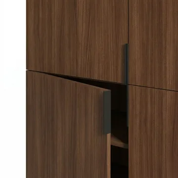 Truvia Skjenk 100x128x40 cm - Milano valnøtt Svart - Oppbevaring - Oppbevaringsmøbler - Sideboard & skjenker