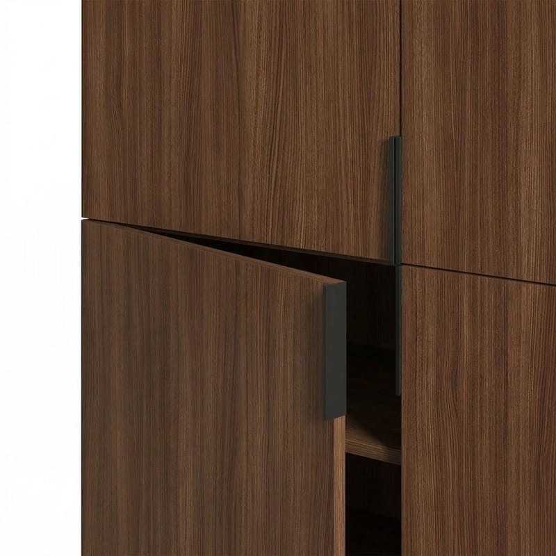 Truvia Skjenk 100x128x40 cm - Milano valnøtt Svart - Oppbevaring - Oppbevaringsmøbler - Sideboard & skjenker