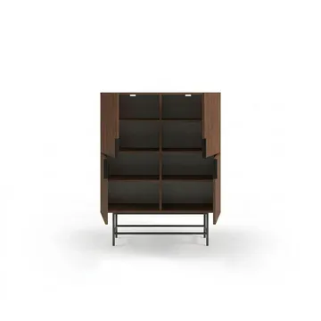 Truvia Skjenk 100x128x40 cm - Milano valnøtt Svart - Oppbevaring - Oppbevaringsmøbler - Sideboard & skjenker