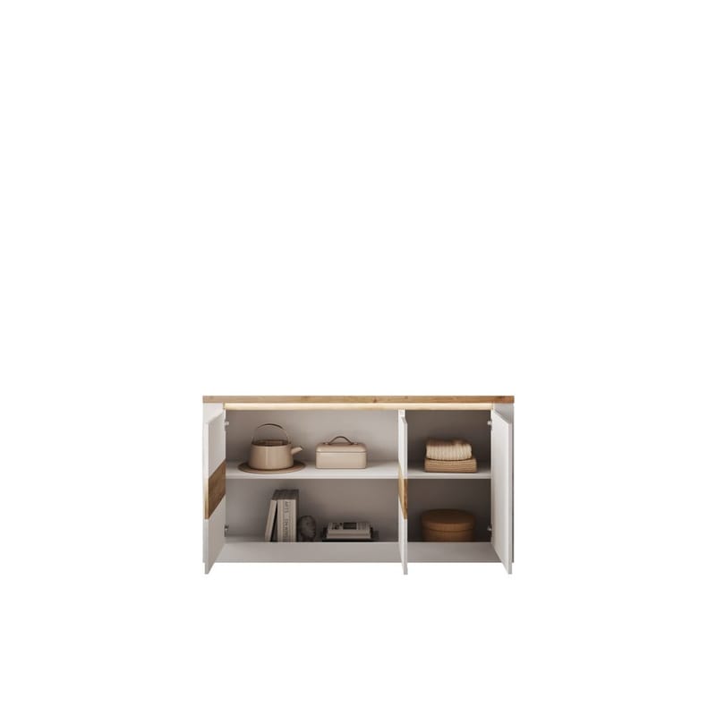 Vandesar Skjenk 160 cm - Natur/Hvit - Oppbevaring - Oppbevaringsmøbler - Sideboard & skjenker