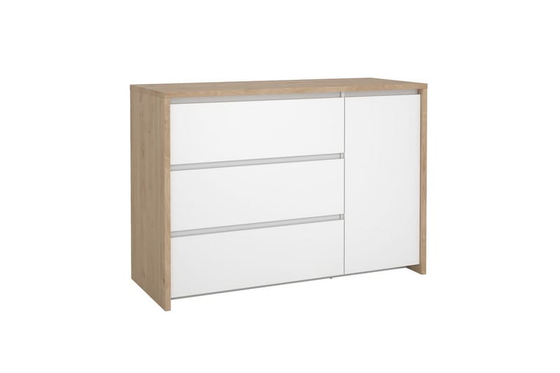 Varun Skjenk 119x48 cm - Hvit/Natur - Oppbevaring - Oppbevaringsmøbler - Sideboard & skjenker