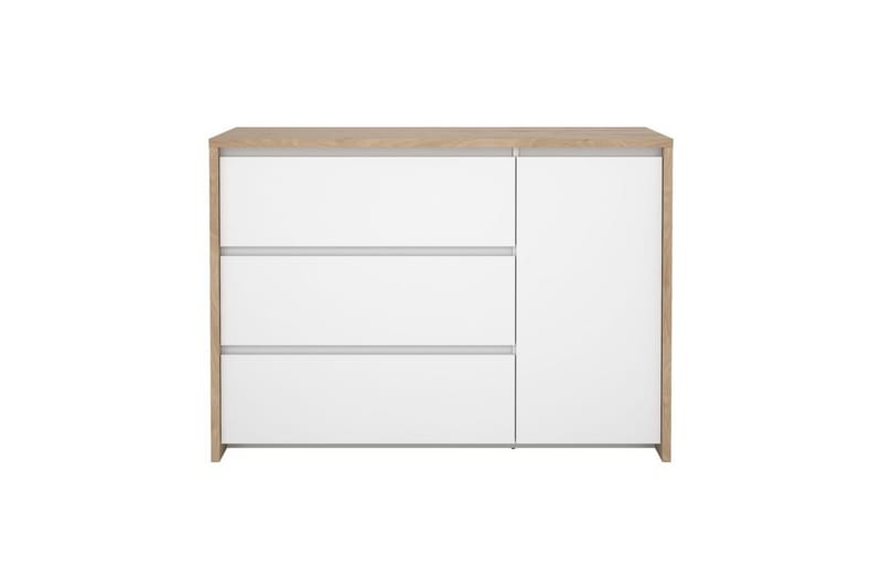 Varun Skjenk 119x48 cm - Hvit/Natur - Oppbevaring - Oppbevaringsmøbler - Sideboard & skjenker