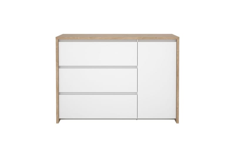 Varun Skjenk 119x48 cm - Hvit/Natur - Oppbevaring - Oppbevaringsmøbler - Sideboard & skjenker