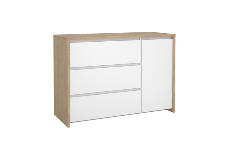 Varun Skjenk 119x48 cm - Hvit/Natur - Oppbevaring - Oppbevaringsmøbler - Sideboard & skjenker