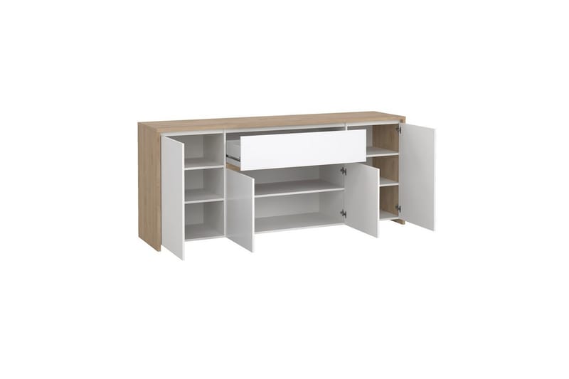 Varun Skjenk 197x48 cm - Hvit - Oppbevaring - Oppbevaringsmøbler - Sideboard & skjenker