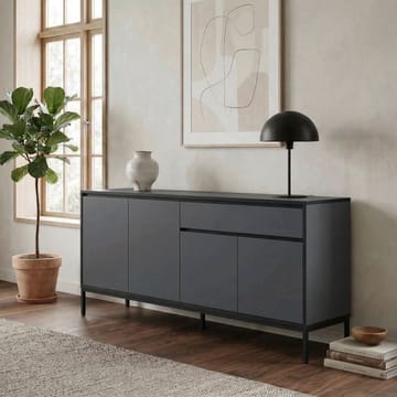 Velar Konsoll 180x80x40 cm - Anthracite/Wood Black/Black - Oppbevaring - Oppbevaringsmøbler - Sideboard & skjenker