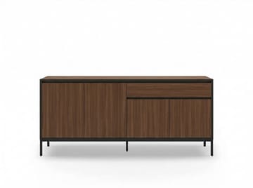 Velar Konsoll 180x80x40 cm - Milano Walnut, Wood Black, Black - Oppbevaring - Oppbevaringsmøbler - Sideboard & skjenker