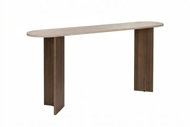 Yeno Skjenk 150x75x35 cm, Travertin, Venezia valnøtt