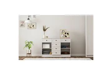 Zavira Kommode 130 cm - Matt Hvit - Oppbevaring - Oppbevaringsmøbler - Kommode