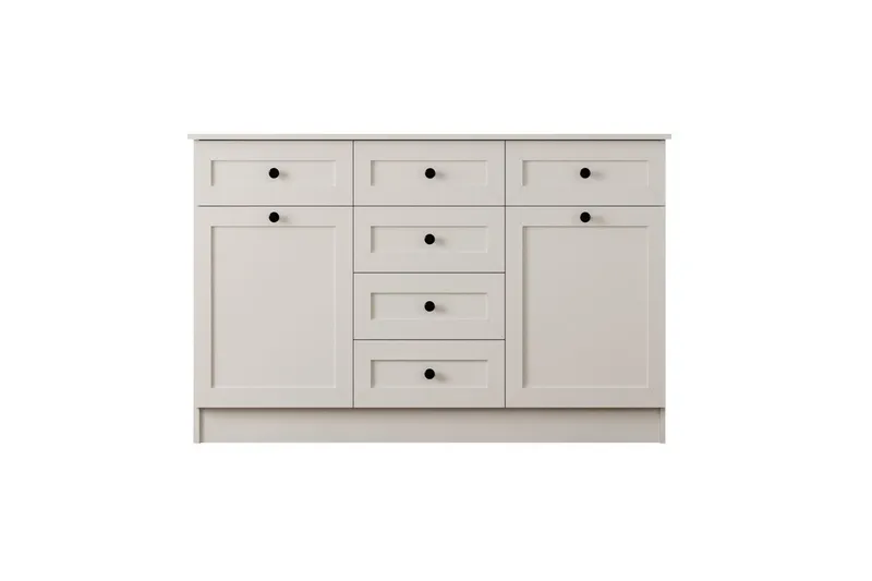 Zavira Kommode 130 cm - Matt Hvit - Oppbevaring - Oppbevaringsmøbler - Kommode