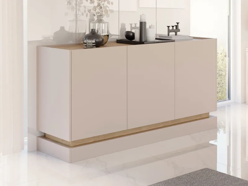 Zelric Skjenk 160x37 cm - Beige - Oppbevaring - Oppbevaringsmøbler - Sideboard & skjenker