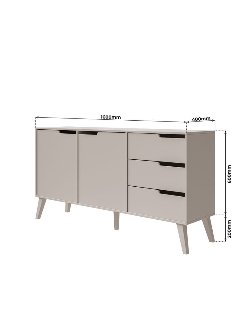 Zelto Skjenk 160 cm - Kasjmir - Oppbevaring - Oppbevaringsmøbler - Sideboard & skjenker