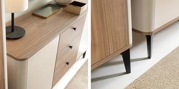 Zeyrin Skjenk 141 cm - Beige|brun|svart - Oppbevaring - Oppbevaringsmøbler - Sideboard & skjenker