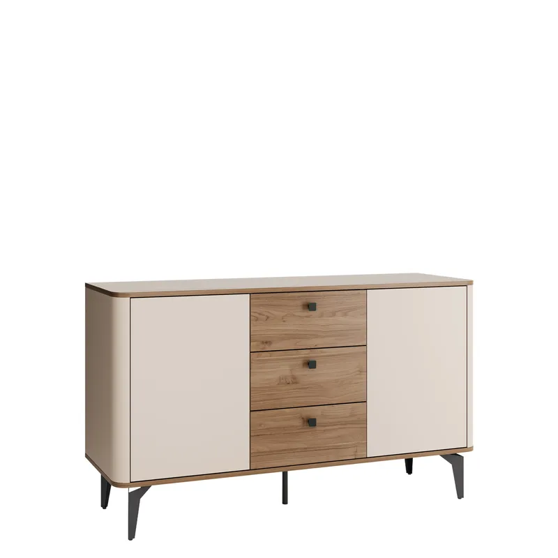 Zeyrin Skjenk 141 cm, Beige|brun|svart