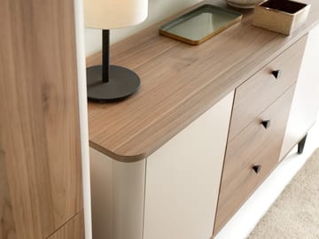 Zeyrin Skjenk 141 cm - Beige|brun|svart - Oppbevaring - Oppbevaringsmøbler - Sideboard & skjenker