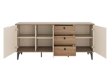 Zeyrin Skjenk 180 cm - Brun|beige|svart - Oppbevaring - Oppbevaringsmøbler - Sideboard & skjenker