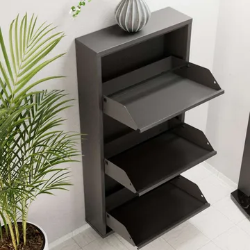 Rylanis skoskap 50x103 cm - Antrasitt - Oppbevaring - Gangoppbevaring
