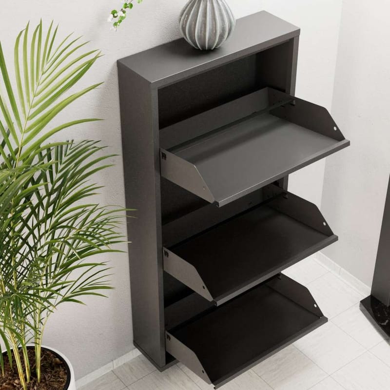 Rylanis skoskap 50x103 cm - Antrasitt - Oppbevaring - Gangoppbevaring