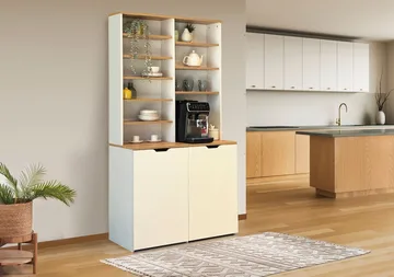 Salongbord Homitis Flexa (100 x 190 x 45 cm) Eik krem - Oppbevaring - Kjøkkenøyer