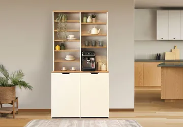 Salongbord Homitis Flexa (100 x 190 x 45 cm) Eik krem - Oppbevaring - Kjøkkenøyer