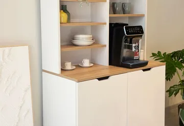 Salongbord Homitis Flexa (100 x 190 x 45 cm) Eik krem - Oppbevaring - Kjøkkenøyer