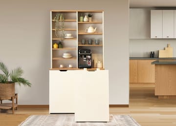 Salongbord Homitis Flexa (100 x 190 x 45 cm) Eik krem - Oppbevaring - Kjøkkenøyer