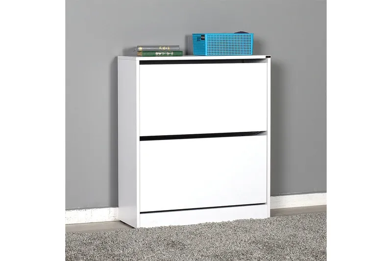 Shoe Cabinet Hvit, Hvit