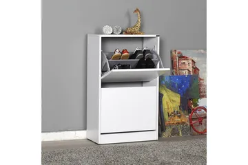 Shoe Cabinet Hvit - Hvit - Oppbevaring - Skooppbevaring